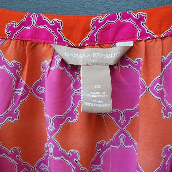 NWT Banana Republic Geometric Print Maxi Dress -12 - Picture 7 of 12